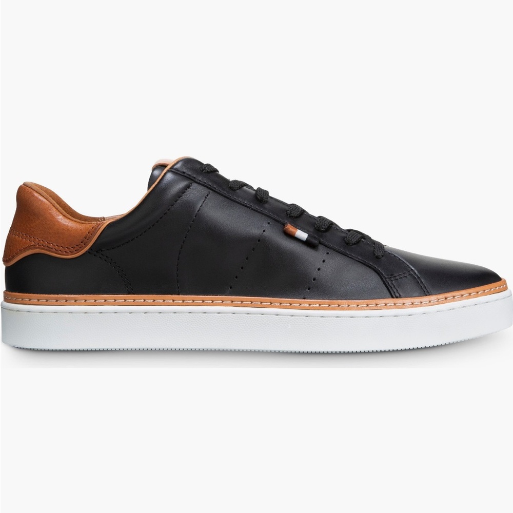 Allen Edmonds Black and Tan Leather Sneakers - Picture 3 of 12